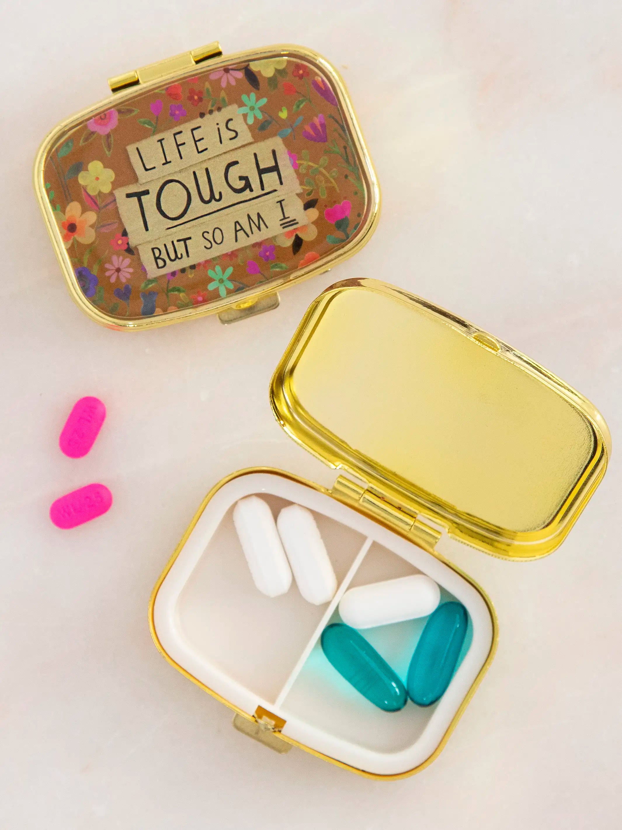 Natural Life Pill Holder - Life is Tough But So Am I