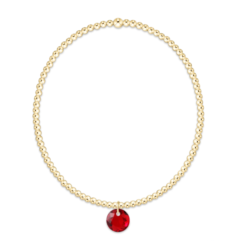 Enewton Classic Gold 2mm Bracelet - Reflection Small Charm