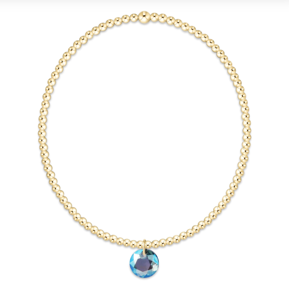 Enewton Classic Gold 2mm Bracelet - Reflection Small Charm