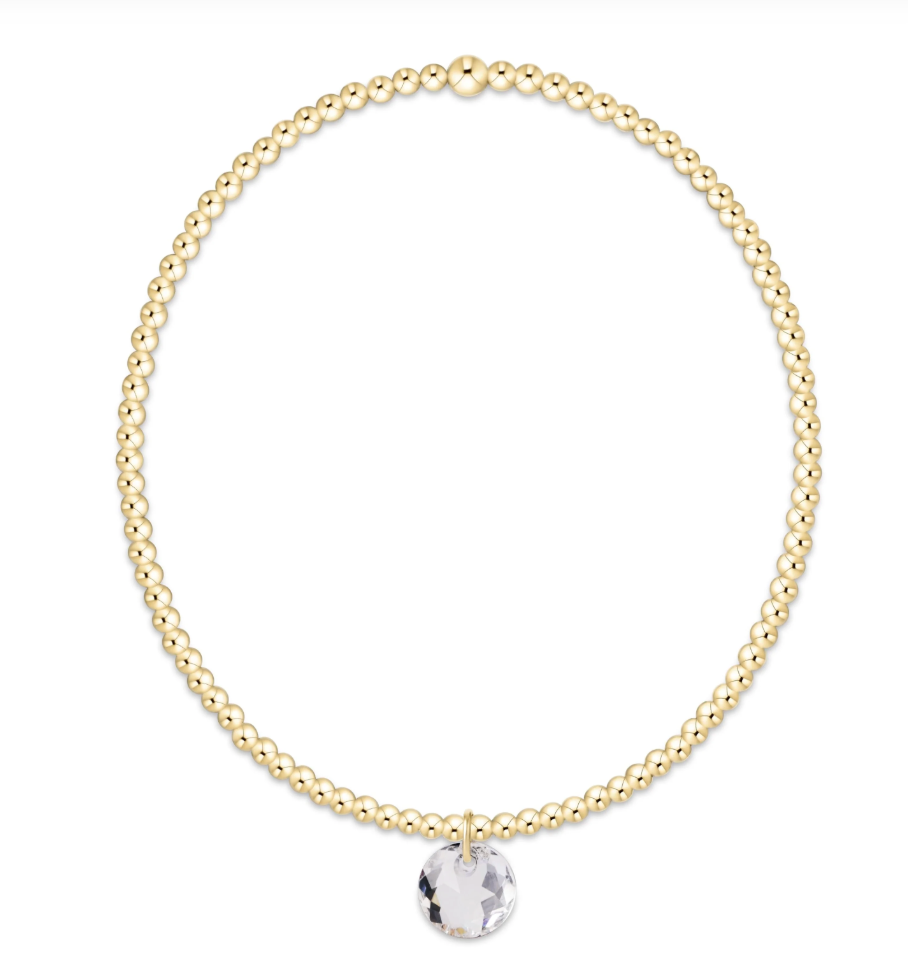 Enewton Classic Gold 2mm Bracelet - Reflection Small Charm