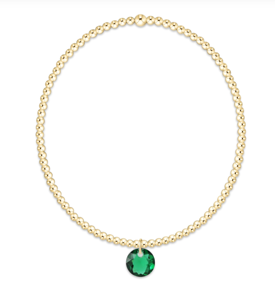 Enewton Classic Gold 2mm Bracelet - Reflection Small Charm