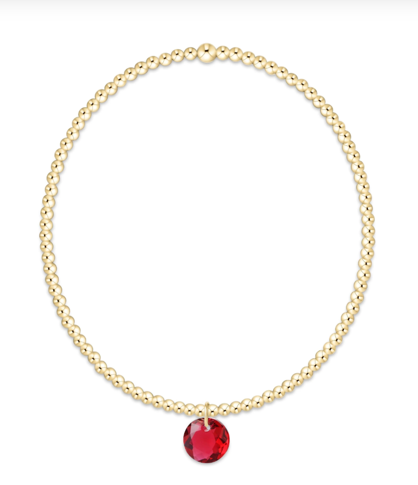 Enewton Classic Gold 2mm Bracelet - Reflection Small Charm