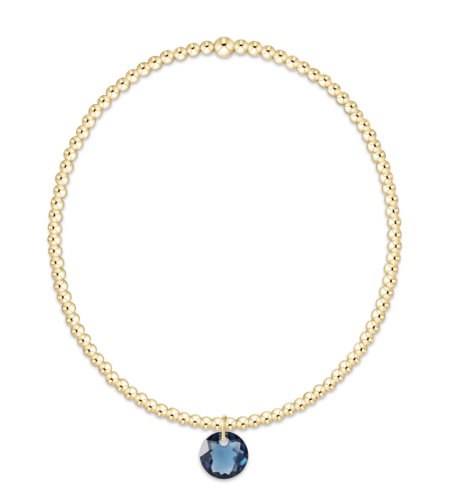 Enewton Classic Gold 2mm Bracelet - Reflection Small Charm