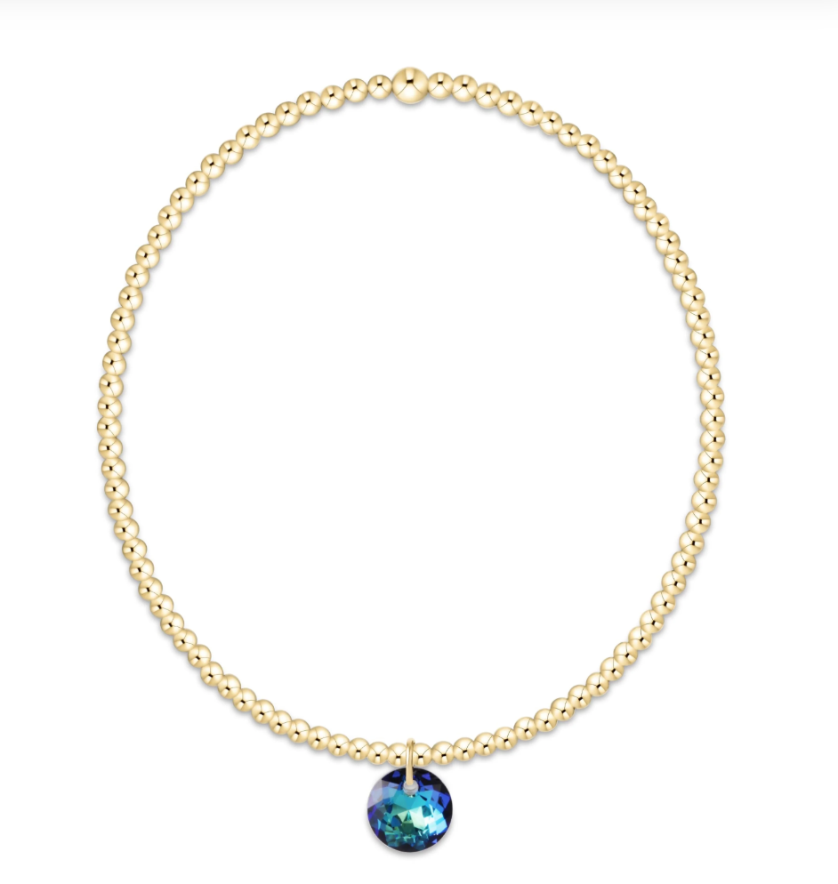 Enewton Classic Gold 2mm Bracelet - Reflection Small Charm