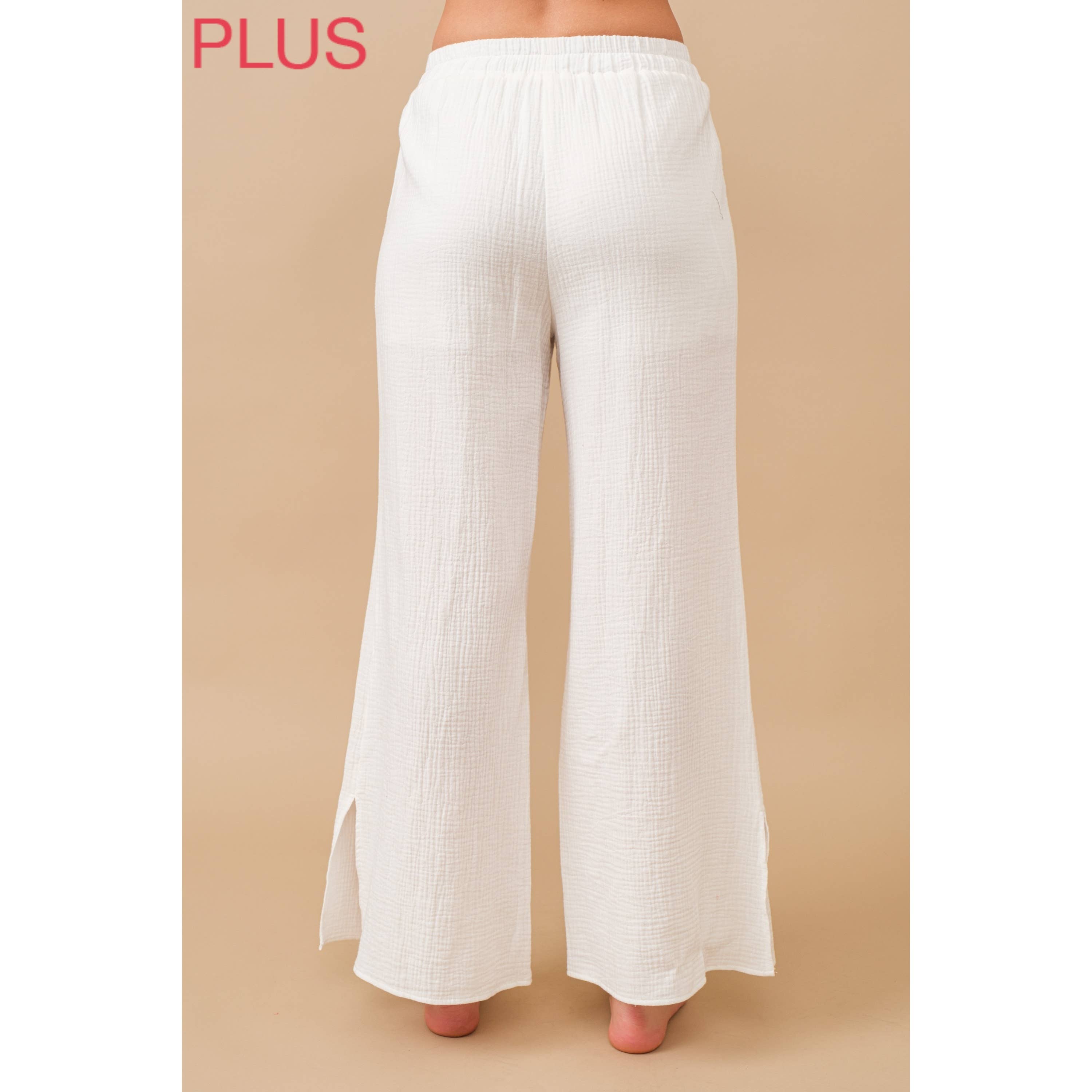 Curvy Gauze Pants