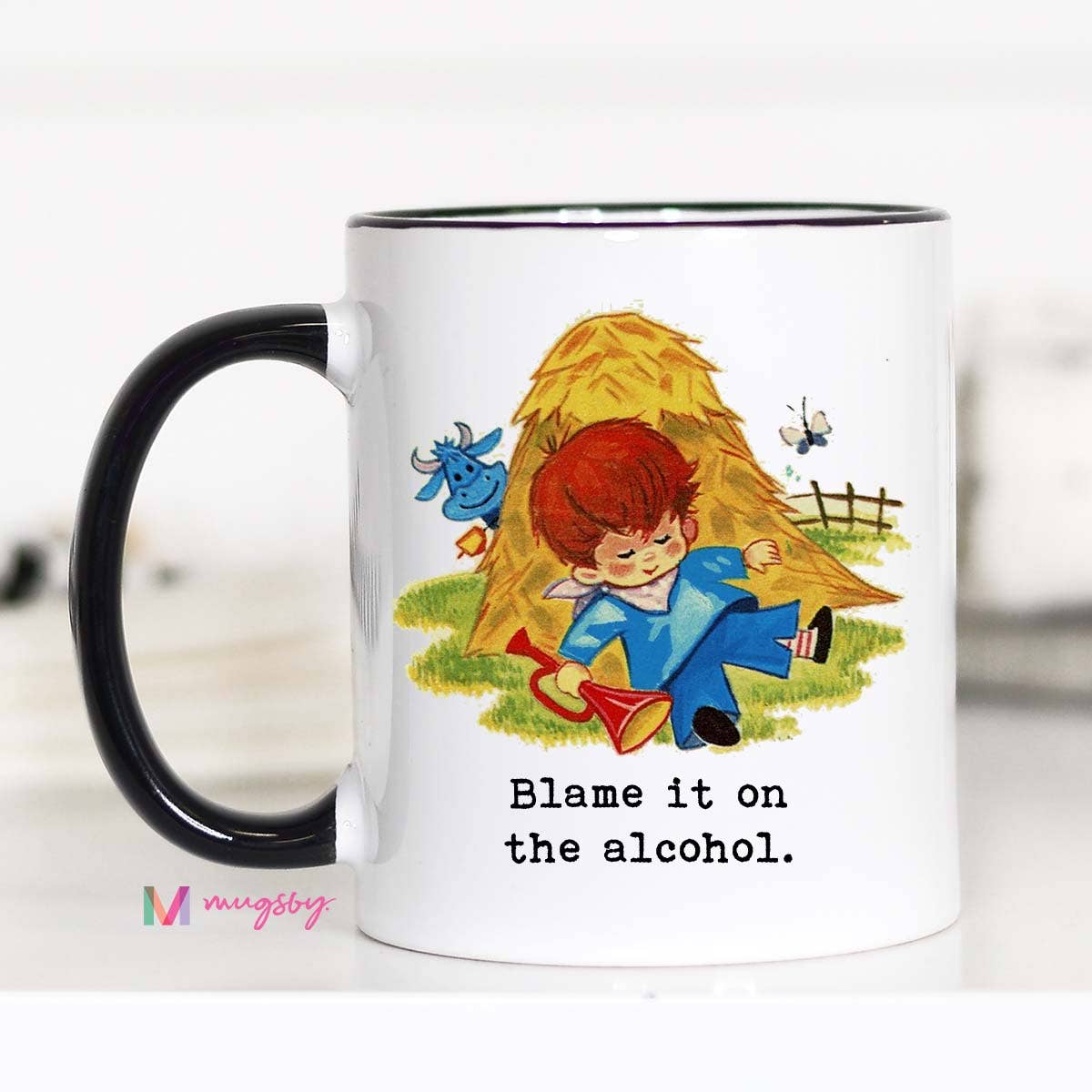 Blame it on the Alcohol Funny Coffee Mug