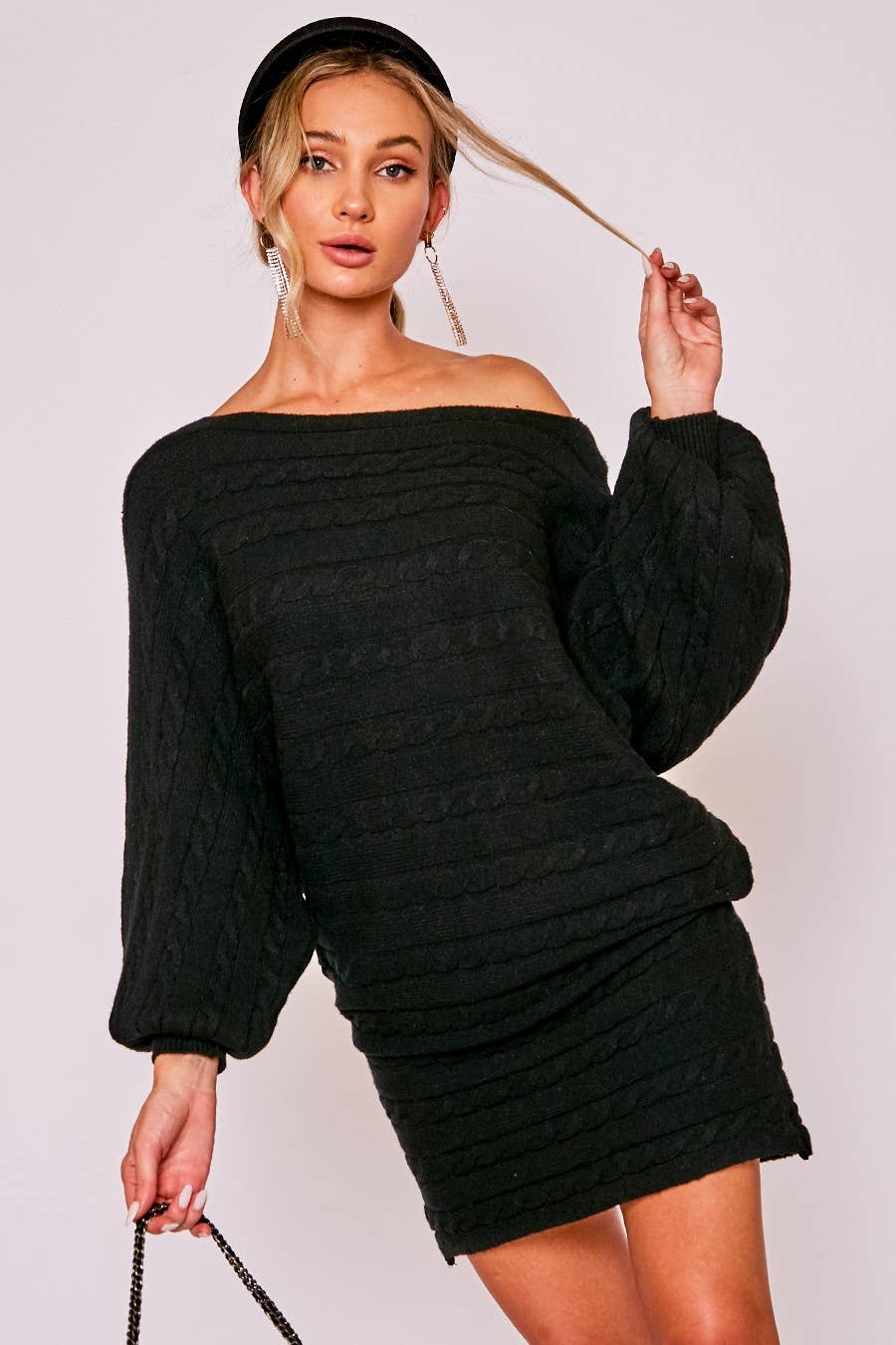 Ebony Knot Sweater Dress