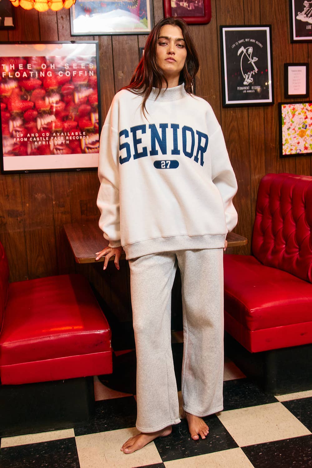 SENIOR' 27 Reversible Mock-Neck Sweatshirt