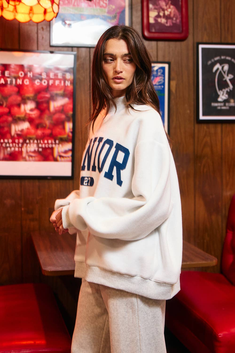 SENIOR' 27 Reversible Mock-Neck Sweatshirt