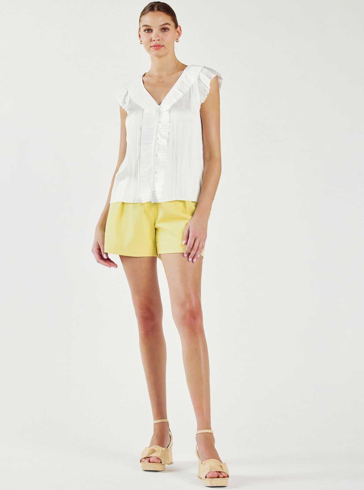 Pure Grace Ruffle Blouse