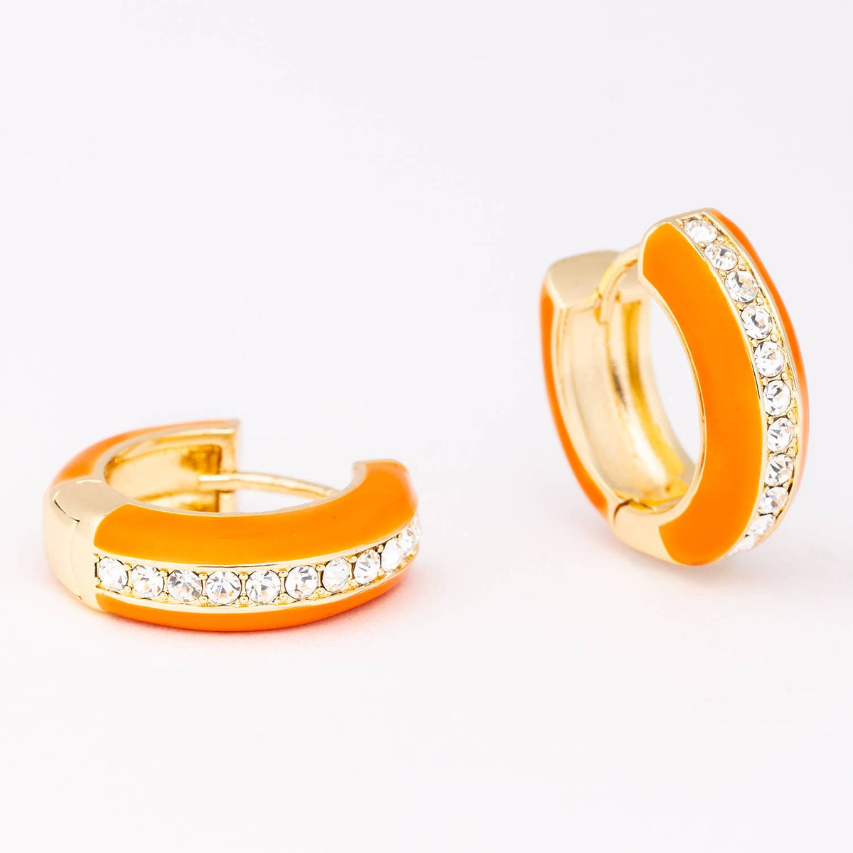 Earrings Aviana Orange & White