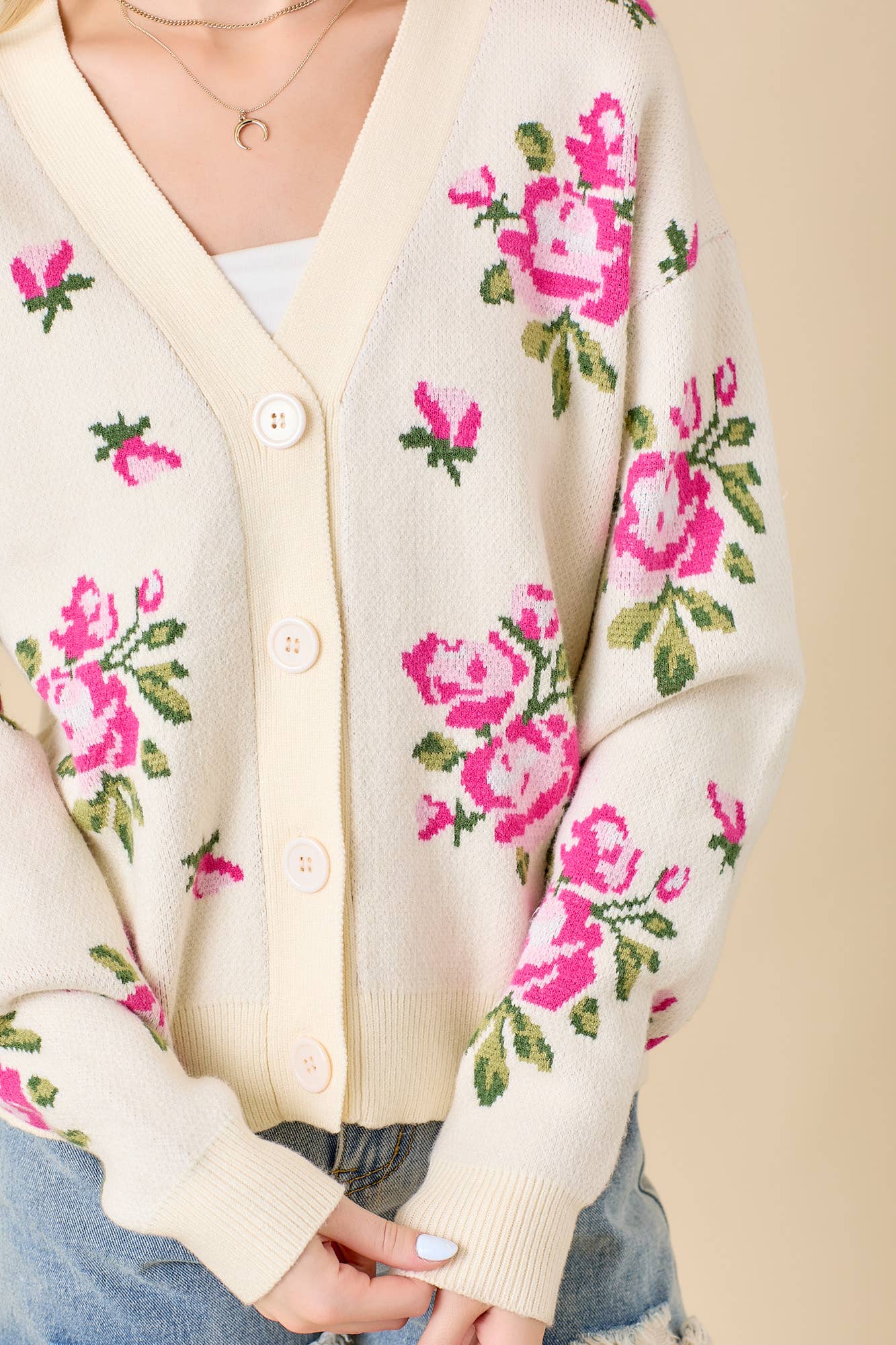 Rose Floral Cardigan