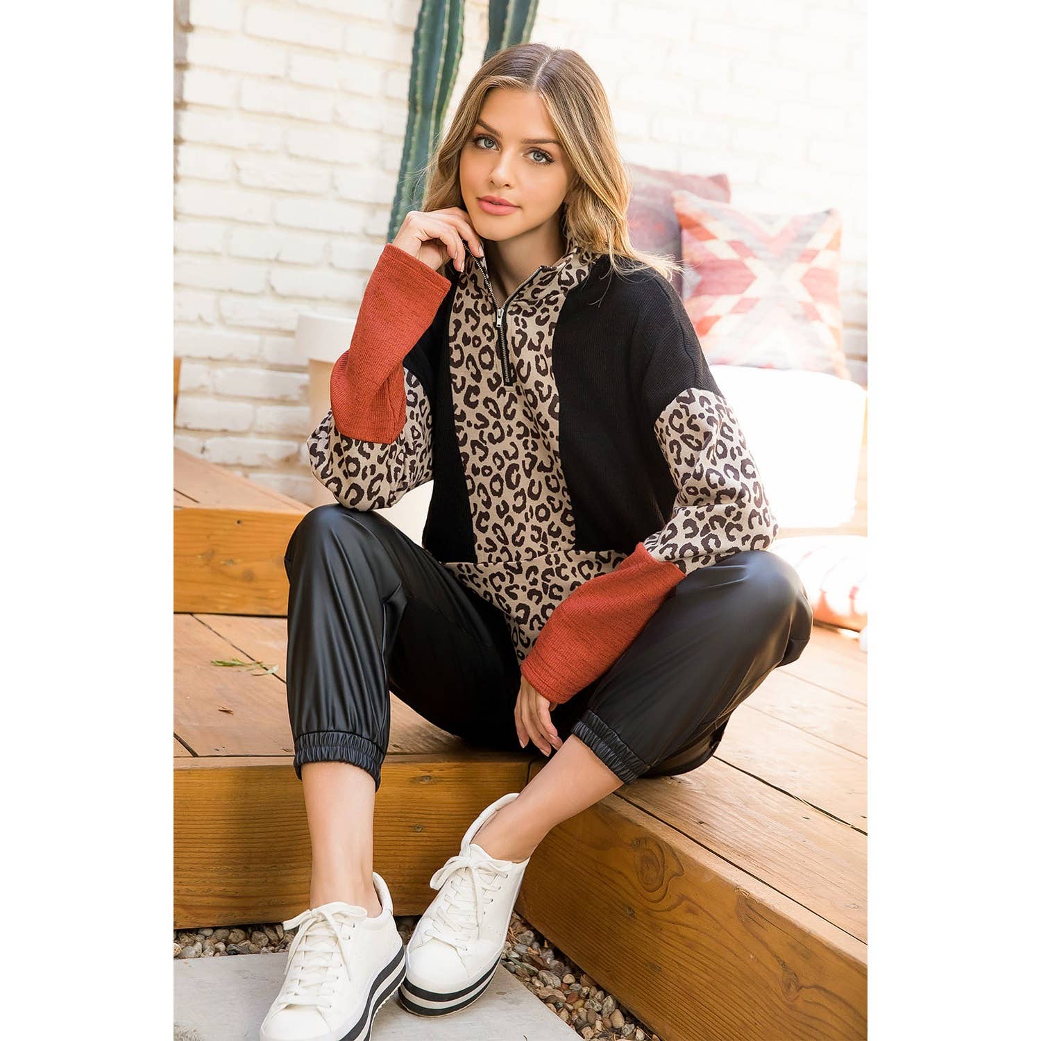 Wild Zip Pullover Sweater