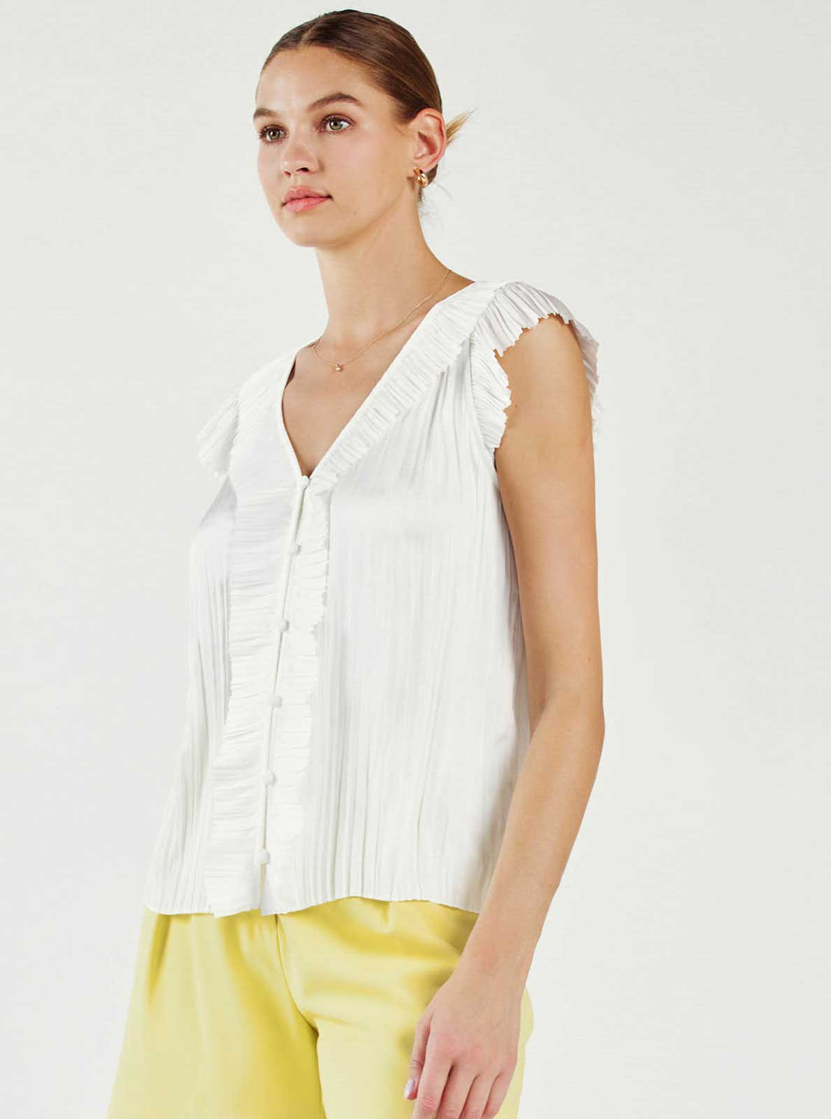 Pure Grace Ruffle Blouse