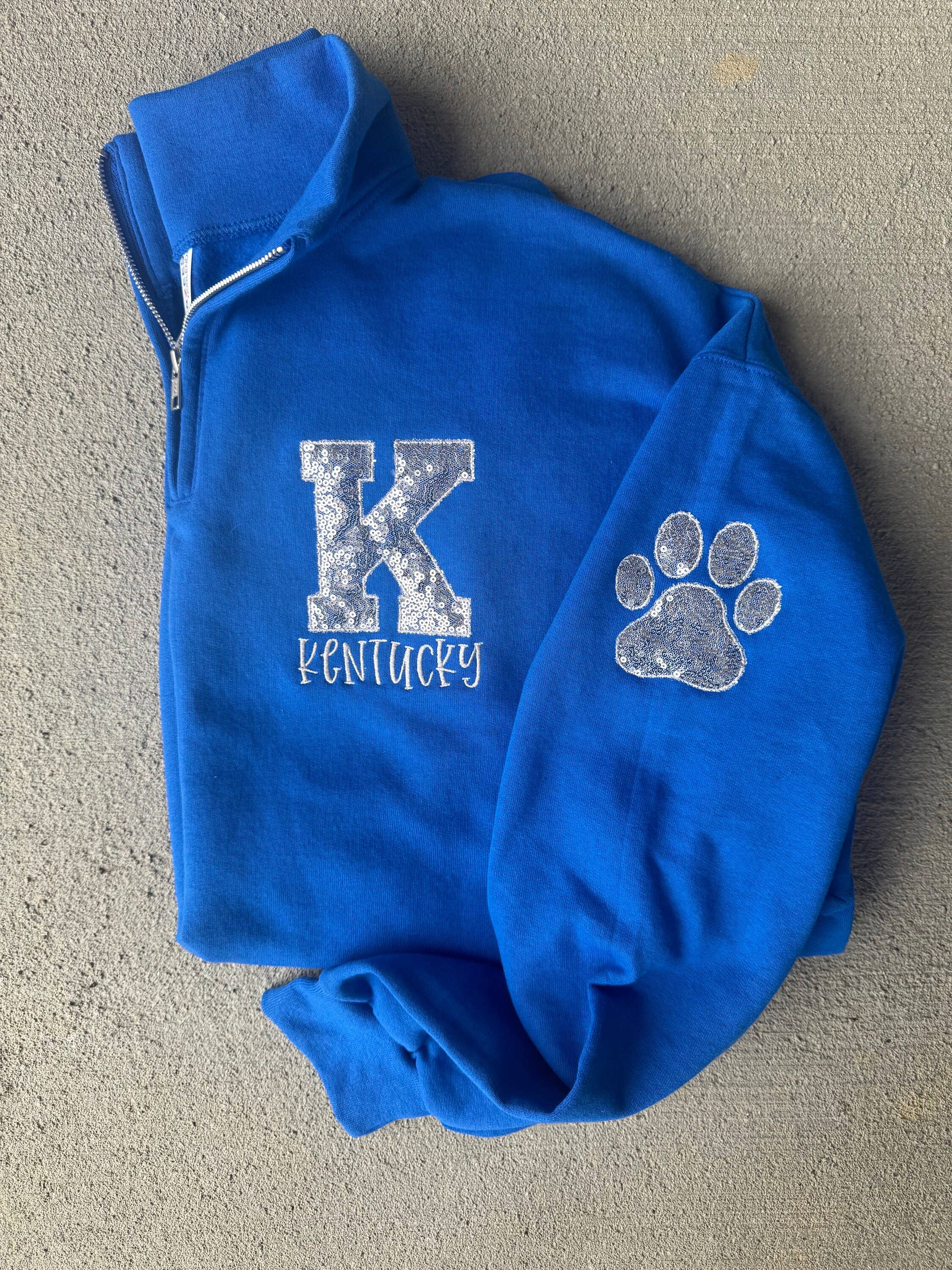 Kentucky Sequins Quarter Zip