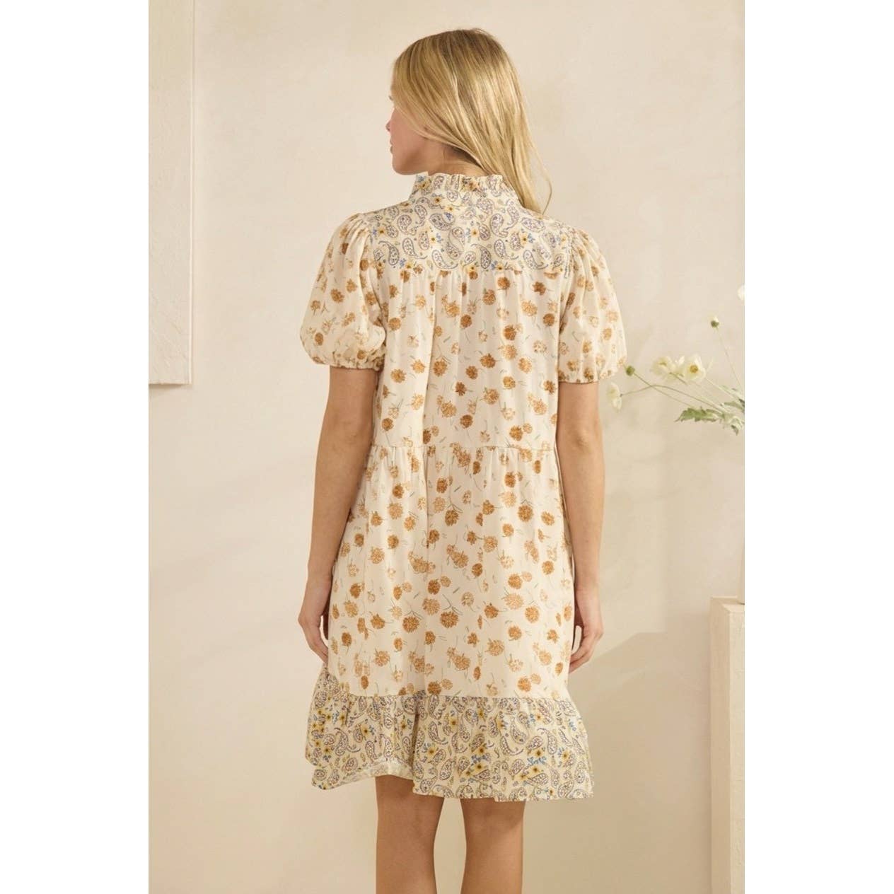 Marigold Ruffle Hem Dress