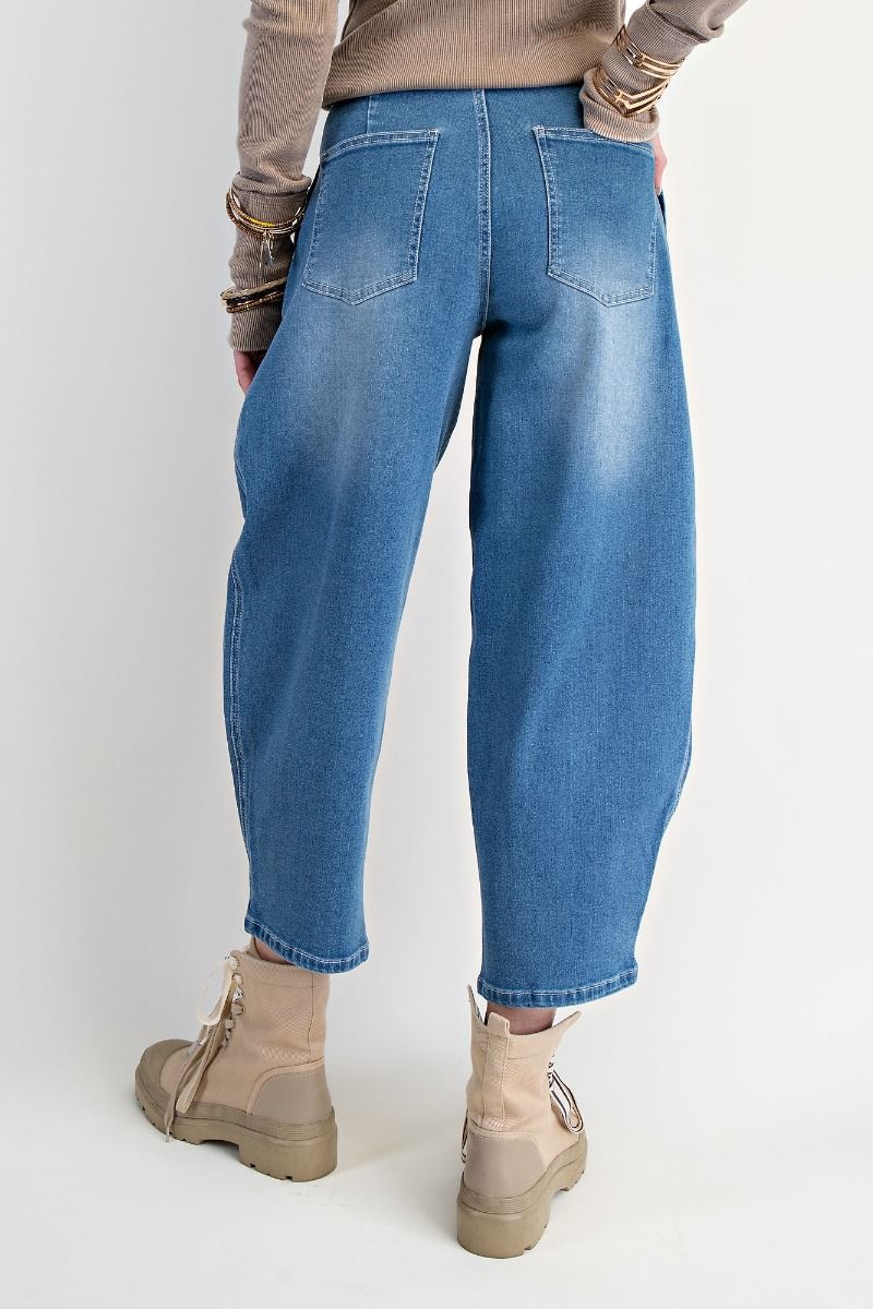 Blue Ivy Denim Barrel Pants