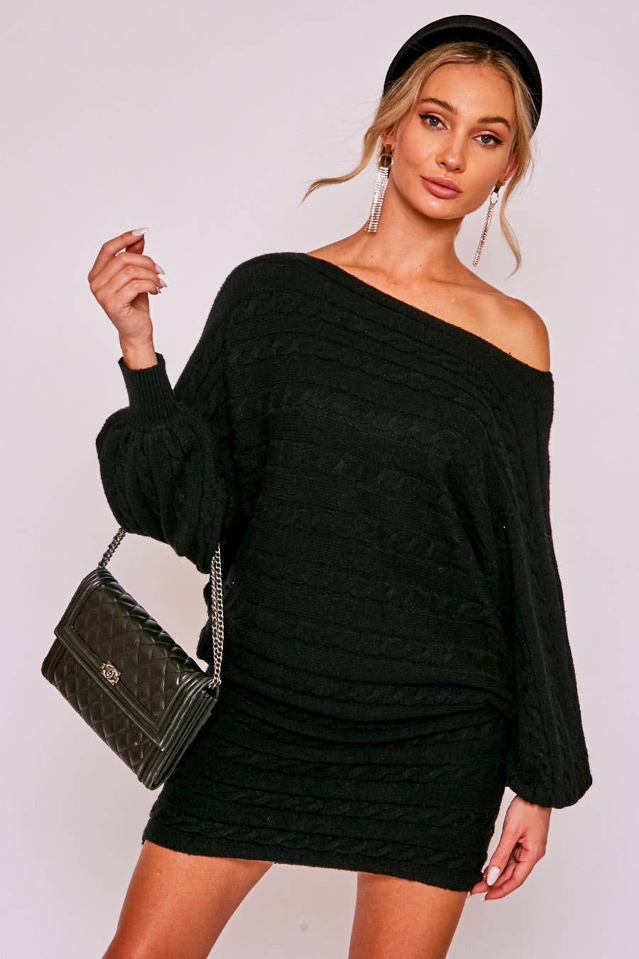 Ebony Knot Sweater Dress