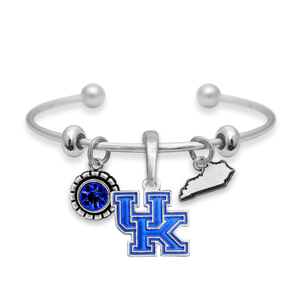 UK Kentucky Wildcats Cuff Charm Bracelet