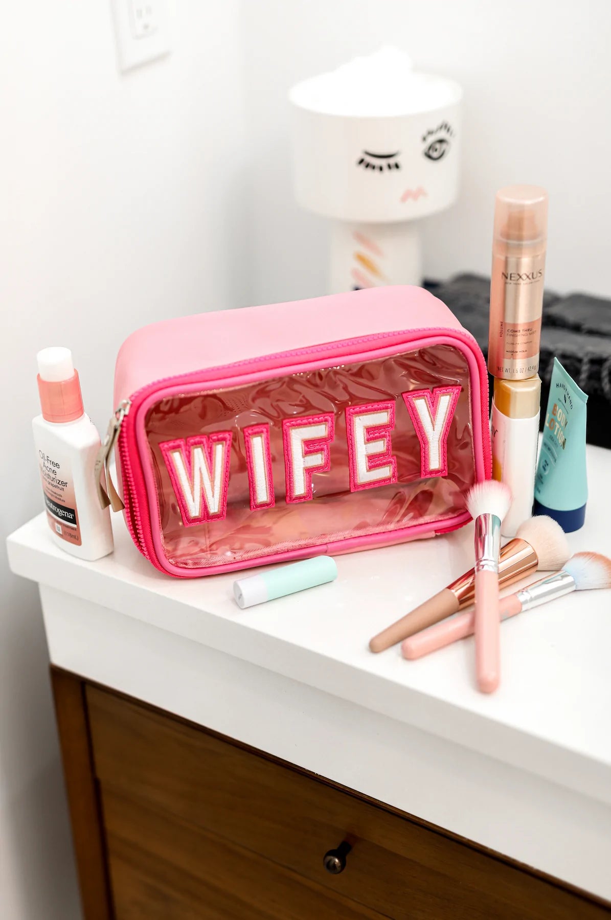 Pink Wifey Cosmetic Bag