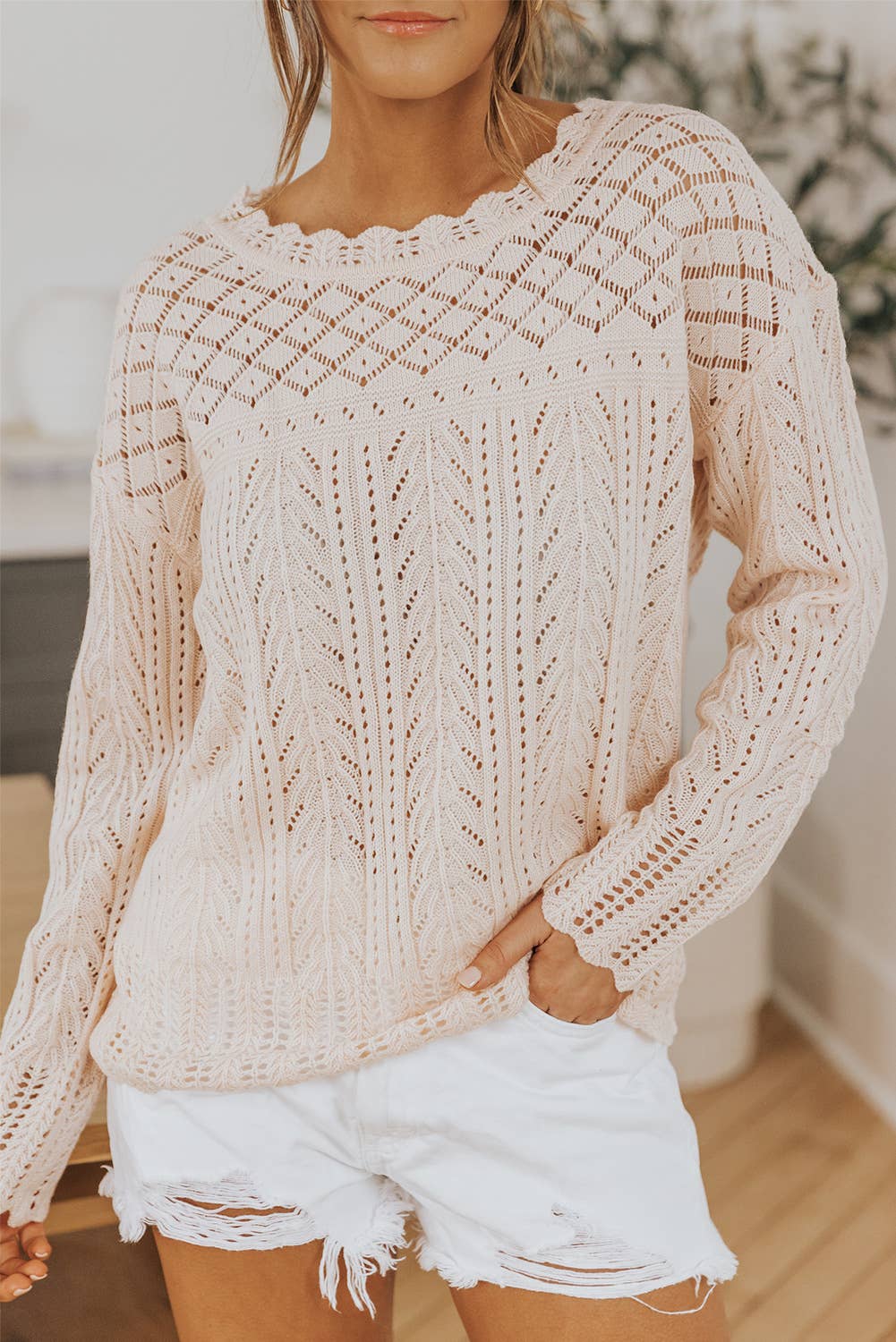 Pink Baby Doll  Knit Sweater